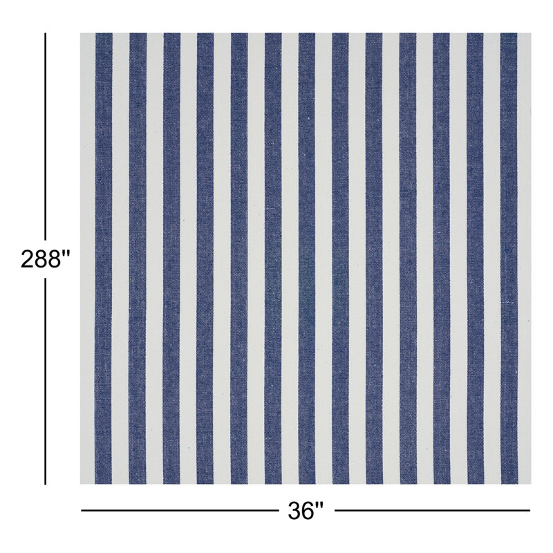Linen Stripe Wallpaper, Indigo