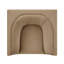 Fauteuil en velours taupe Dunkley-964024517