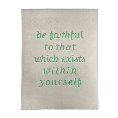 Quotes Chenille Indoor Rug