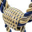 Ensemble de 8 pompons bleu 27 po