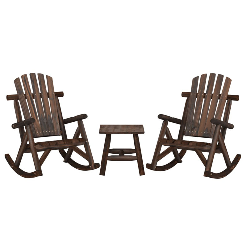 Solid Wood 2 - Person Seating Group, Brown