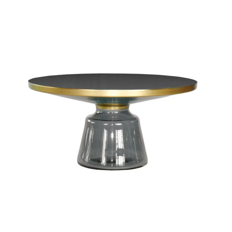 Atina Pedestal Coffee Table, Grey