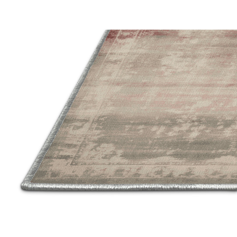 Tapis beige surteint lavable à la machine, Rectangle 2 pi x 3 pi