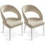Ensemble de 2 chaises de salle à manger modernes pour la cuisine, le bar et le salon