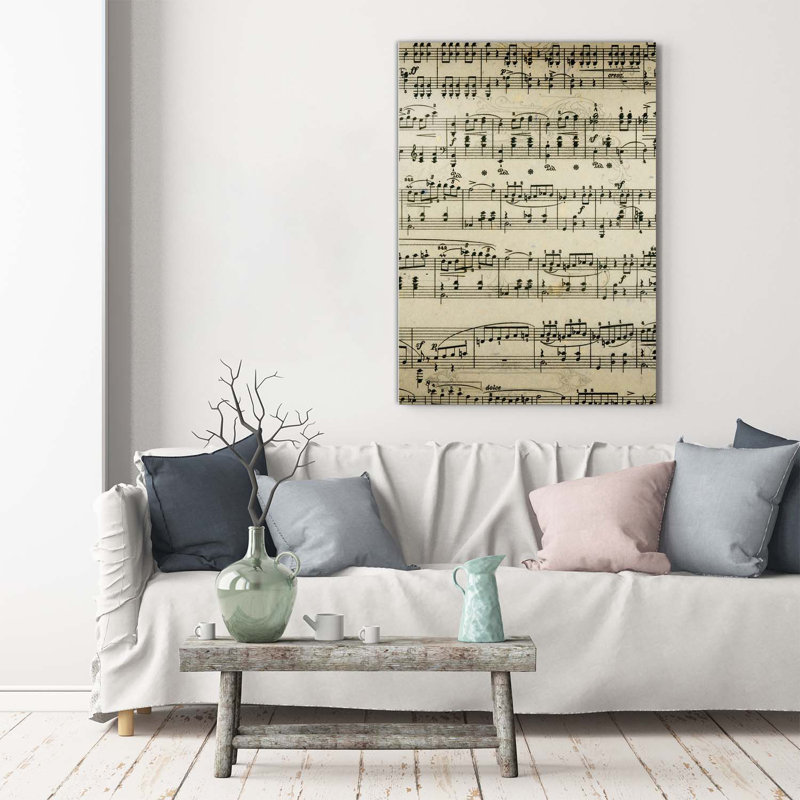 Sheet Music - Wrapped Canvas Print