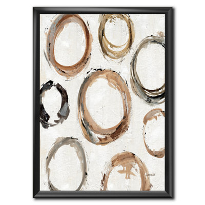 « geometric circle natural balance i », reproduction d’image sur toile