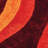 Fitts Abstract Shag Red/Burnt Orange/Light Orange Area Rug-1791087043