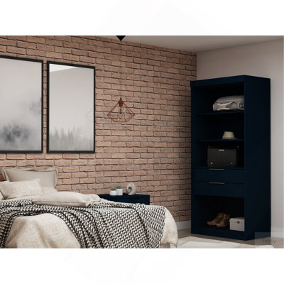 Garde-robe bleu nuit