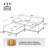 Modern Chenille Upholstered L-Shaped Modular Sofa-700699146