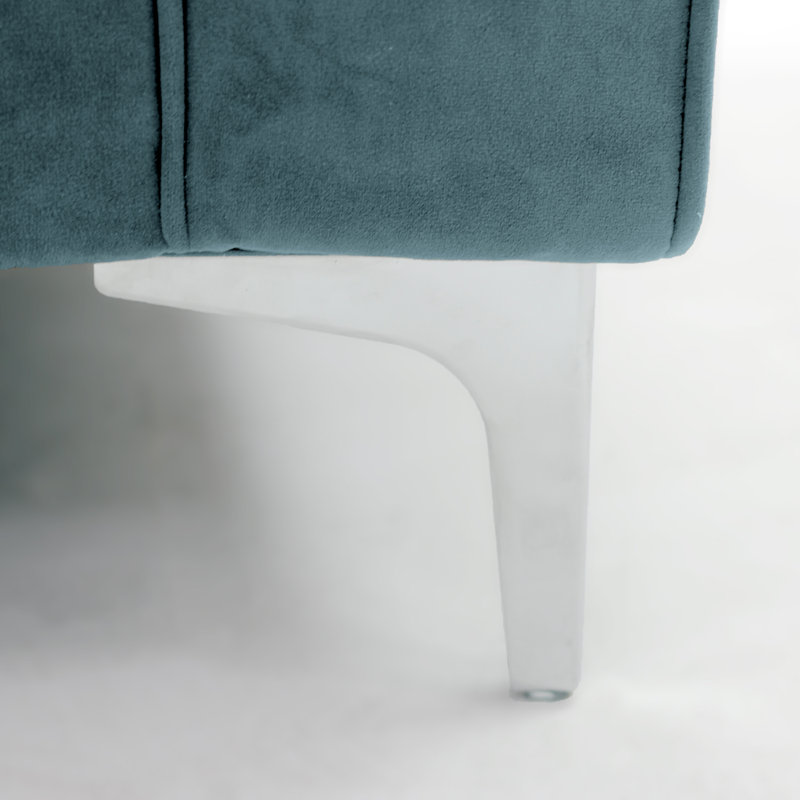 Georgio Velvet Armchair, Petrol