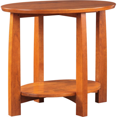 Table de bout en bois massif avec rangement Highlands