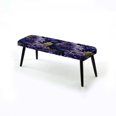 Banc rembourré noir