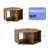 Hexagonal Coffee Table Set.Hexagonal MDF Coffee Table, Multi-Hole Design.-1985145033