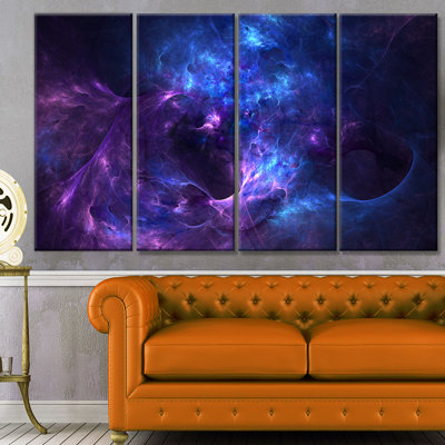 " New Galaxy With Nebel " 4 - Pieces