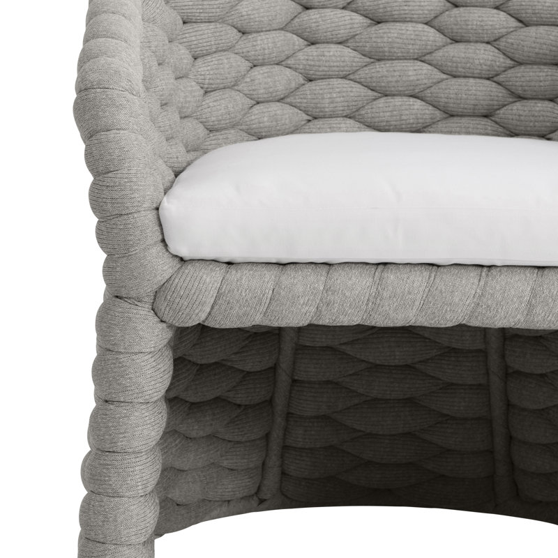 Outdoor Dining Armchair, Nordic Gray
