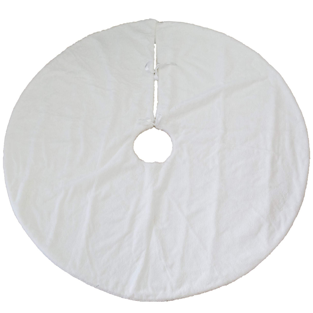 Solid Color Faux Fur Tree Skirt The Holiday Aisle®