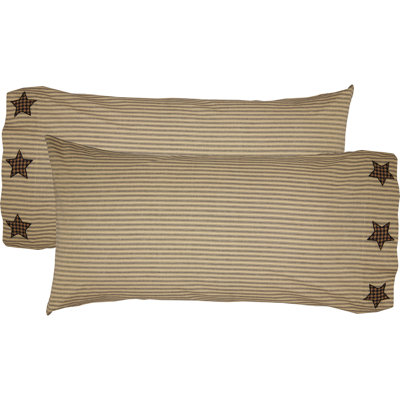 Taie d'oreiller 100% coton Farmhouse Star