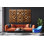 Reproduction d'art géométrique en bois sculpté sur toile, 3 pièces d'art mural rustique - décor de ferme à motif tribal - faux signe de texture en bois, reproduction de peinture