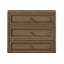3-Drawer Nightstand - Almond-1430110658