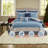Piece Bedding Sets Microfiber Reversible Medallion Quilt For Home