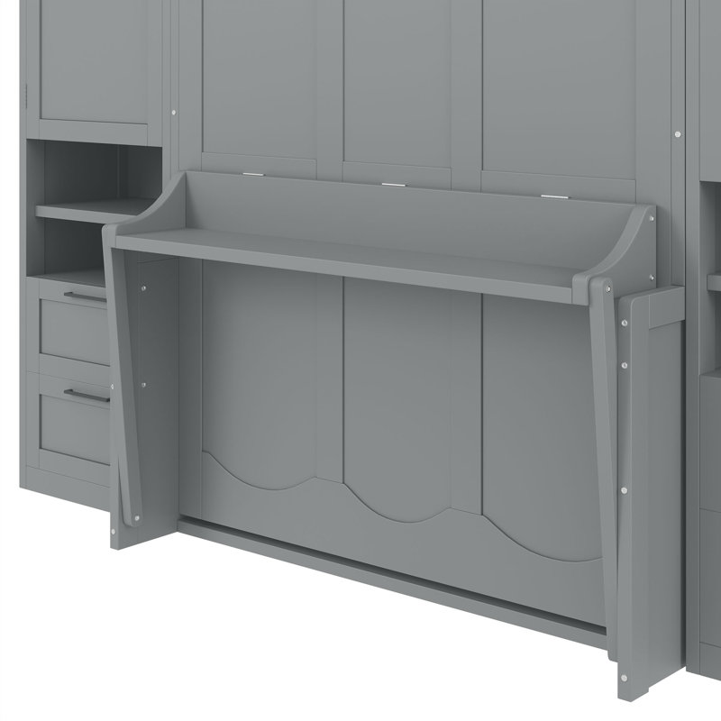 Lit escamotable avec lit escamotable Murphy, Gris
