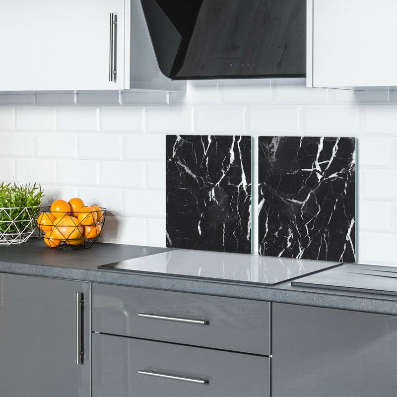 Blencoe Dark Irregular Modern Marble Chopping Board, 40cm L x 52cm W