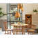 Chaffin 3-Light Natural Rattan Teardrop Cluster Ceiling Pendant Light in Brass Modern Boho Hanging Chandelier