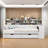 Multifunctional Wooden Daybed With Storage Shelves, Study Desk And 2 Drawers-1109679035-1109679029