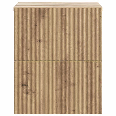 33cm W Manufactured Wood Bedside Table