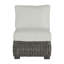 Fauteuil de chambre modulaire rustique tissé - gris ardoise-607864365-600847746-600847099