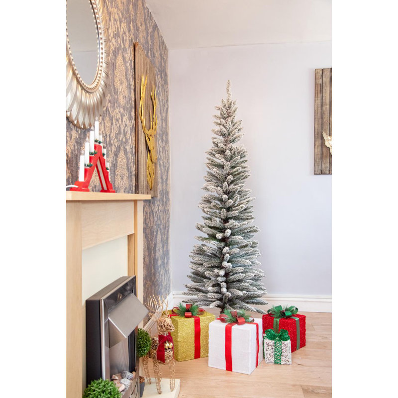Lighted Artificial Christmas Tree, 8 ft.