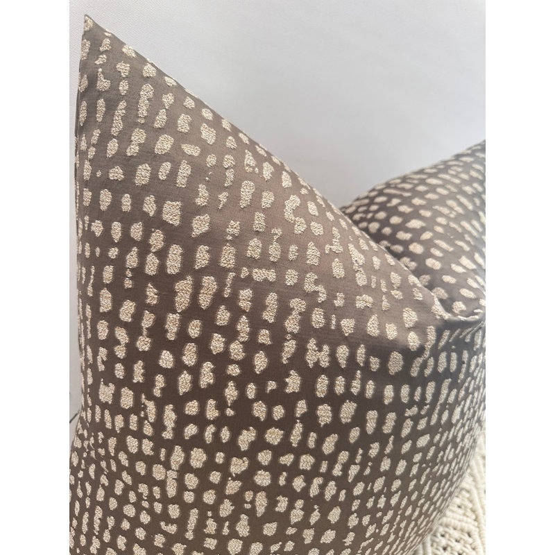 Abstract Square Cushion Cover, Grey