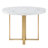 Roman 4 - Person Faux Marble Top Pedestal Base Dining Set-87376803