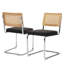 Chaise d'appoint en porte-à-faux rembourrée Crumley-335430076-321937467