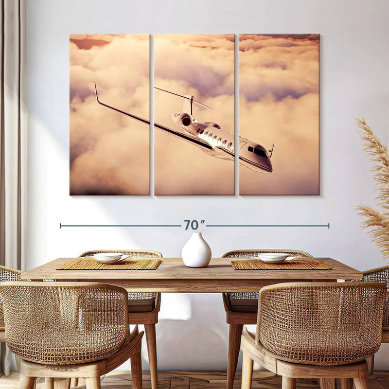 Mehar Luxury Private Jet, 42" H x 65" W