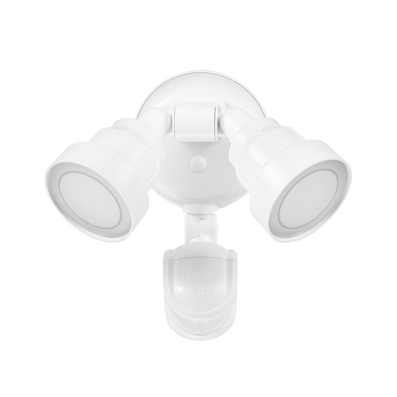 LED Outdoor Security Flood Light with Motion Sensor, White