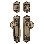 Nostalgic Warehouse Egg & Dart Entry Set with Deco Knob