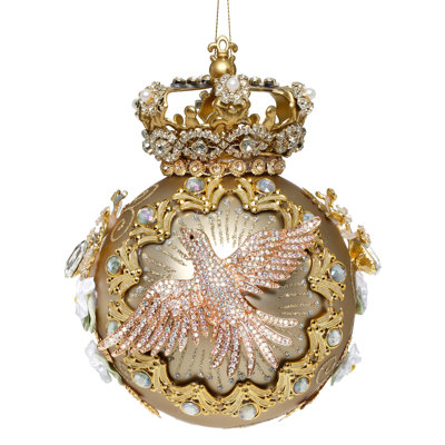 Crown Jewels Ornament, Gold - 7 Inches