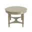 Table basse ovale avec tablette pour le salon, blanc pur, 50 L, plateau en panneau de fibres à densité moyenne et pieds en bois massif