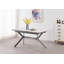 Eatonton 6 Person Dining set - a Rectangular Extendable Dining Table with Metal Legs and a Set of 6 Faux Leather Dining Chairs for Dining Room - Modern Dining Table Set-1310861779-1310861773-1310861781