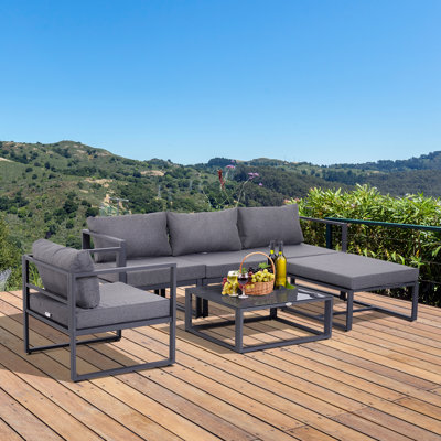 4-Sitzer Lounge-Set Milly mit Polster