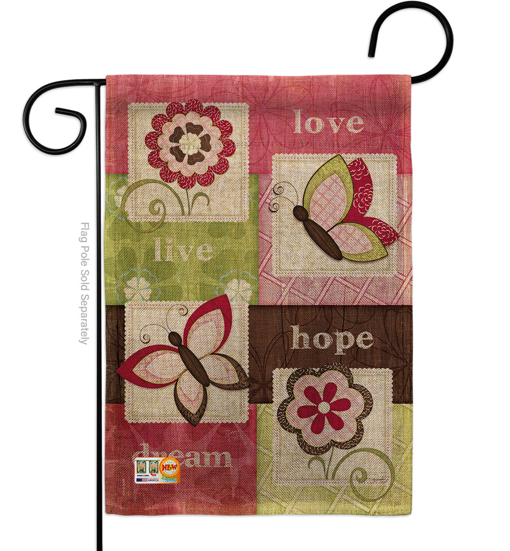 Impson Double Sided 18.5'' H x 13'' W Burlap Flag Set August Grove®