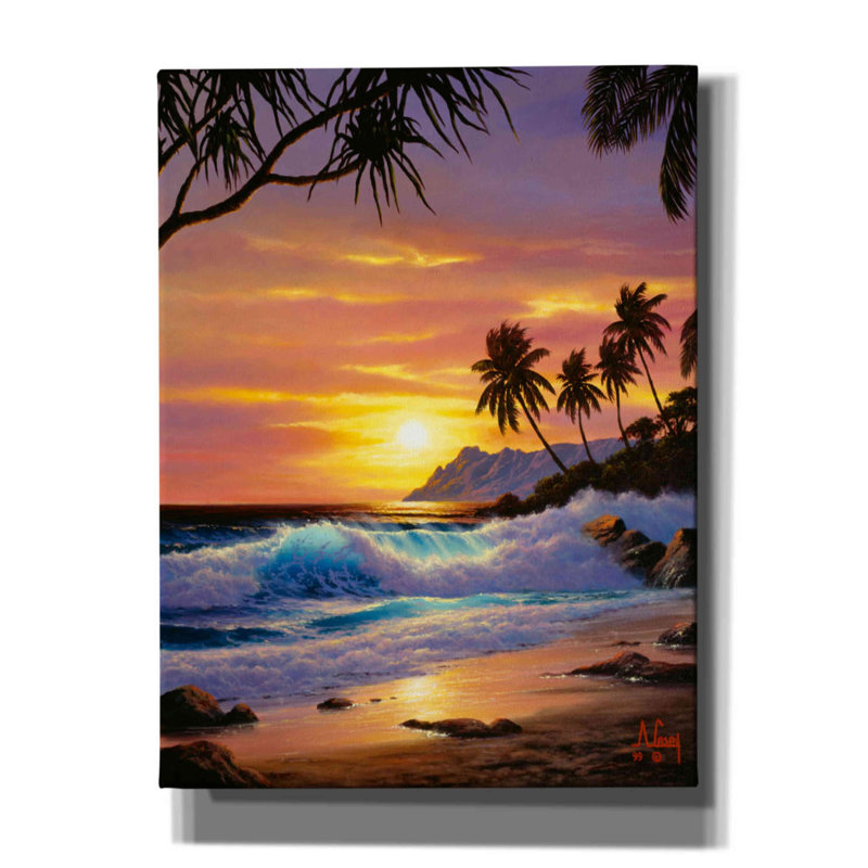 «Perfect vagues 2» par Anthony Casay, art mural sur toile, L 12 po x H 16 po