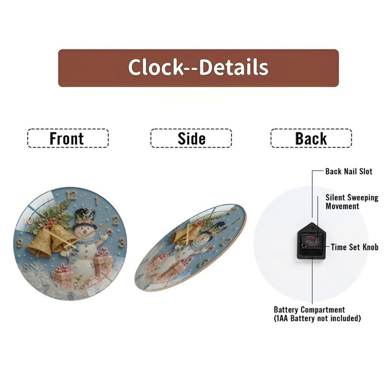 Horloge murale 12 po