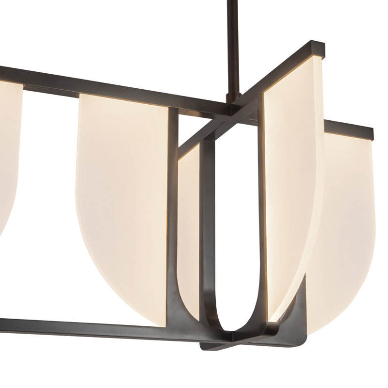 Anders 59-in Black dimmable LED Linear Pendant, Oil Rubbed Bronze