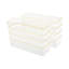 Martha Stewart Kerry Plastic Stacking Desk Drawer Organizers - 9" x 3"