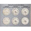 Horloge murale Terrazzo, motif de pierre beige moderne, montre à chiffres romains en verre trempé, décor de cuisine unique, grande montre ronde-1692980654-1692980648