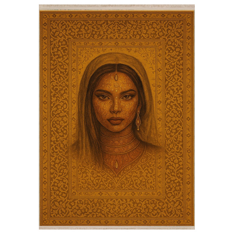Tapis brun tissé Mosso, 3'3" x 6'7"