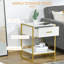 Bogia 45cm W Steel Bedside Table-257591483