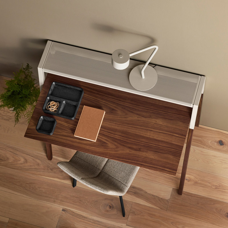 Square One Small Stacking Tray, Black Stained Acacia